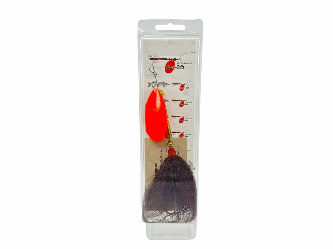 Sheri-Tails A-Tail Musky Spinner, Orange/Brown Tail Color