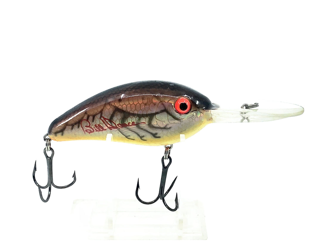 Xcalibur Bill Dance Suspending Fat Free Shad, Holographic Brown Crawdad Color