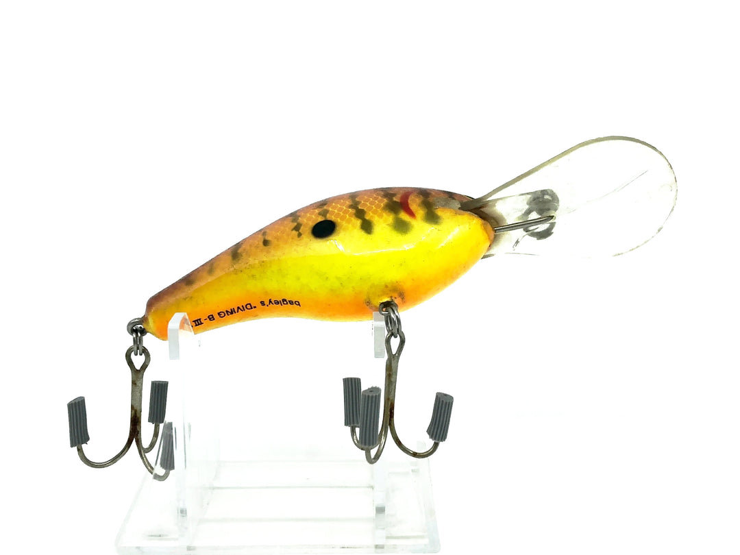 Bagley Diving B3 DB3-DC9, Dark Crayfish on Chartreuse Color
