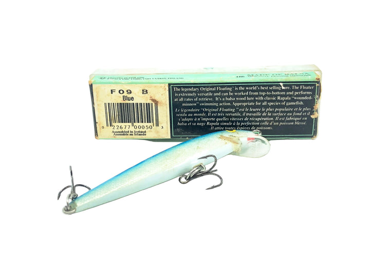 Original Rapala Floater F9-B, Blue Color