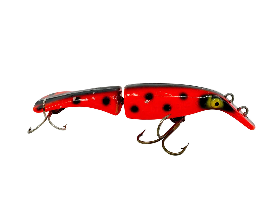 Drifter Tackle Jointed The Believer 6", Fluorescent Orange/Black Dots Color