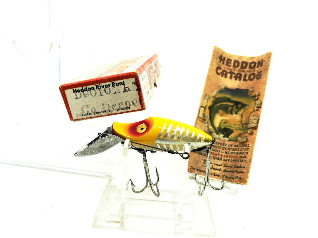 Heddon River Runt Spook Scoop Lip Go-Deeper D9110-XRY, Yellow Shore Minnow Color with Box/Catalogue
