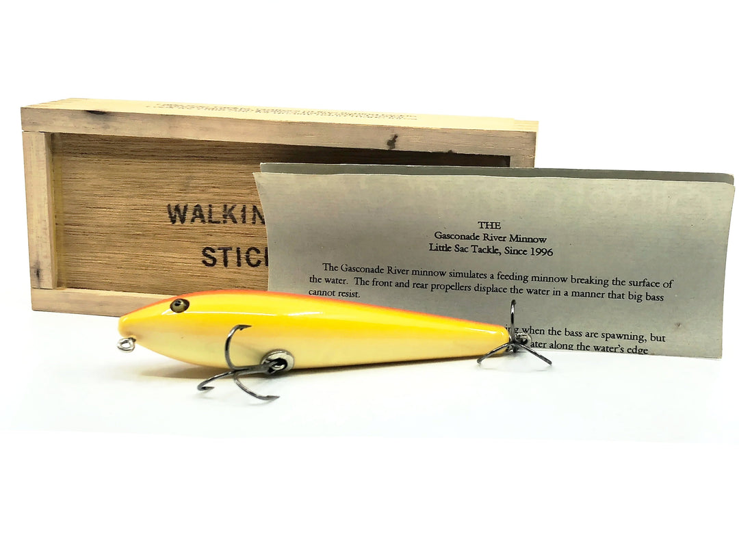 Little Sac Bait Company Walking Stick Rainbow Color Signed & Dated Wooden Box - 1999