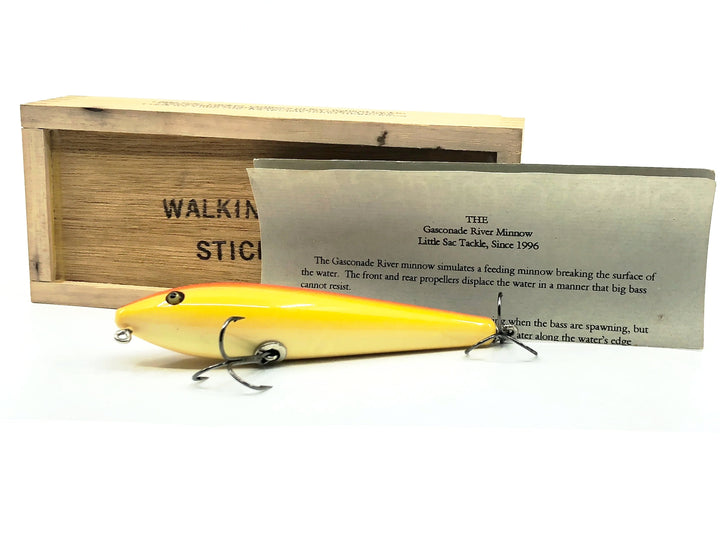 Little Sac Bait Company Walking Stick Rainbow Color Signed & Dated Wooden Box - 1999