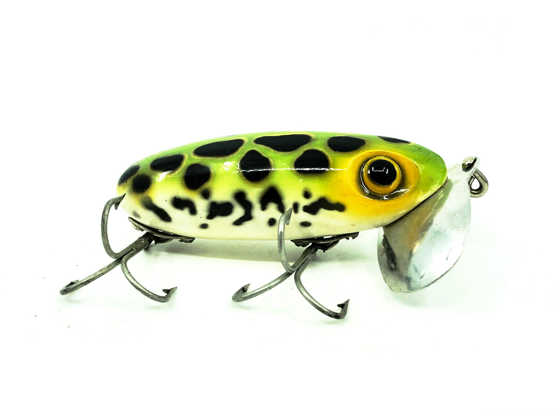 Arbogast Jitterbug 5/8oz 2nd Gen, Frog Color, Vintage Bugged-Eyed Model