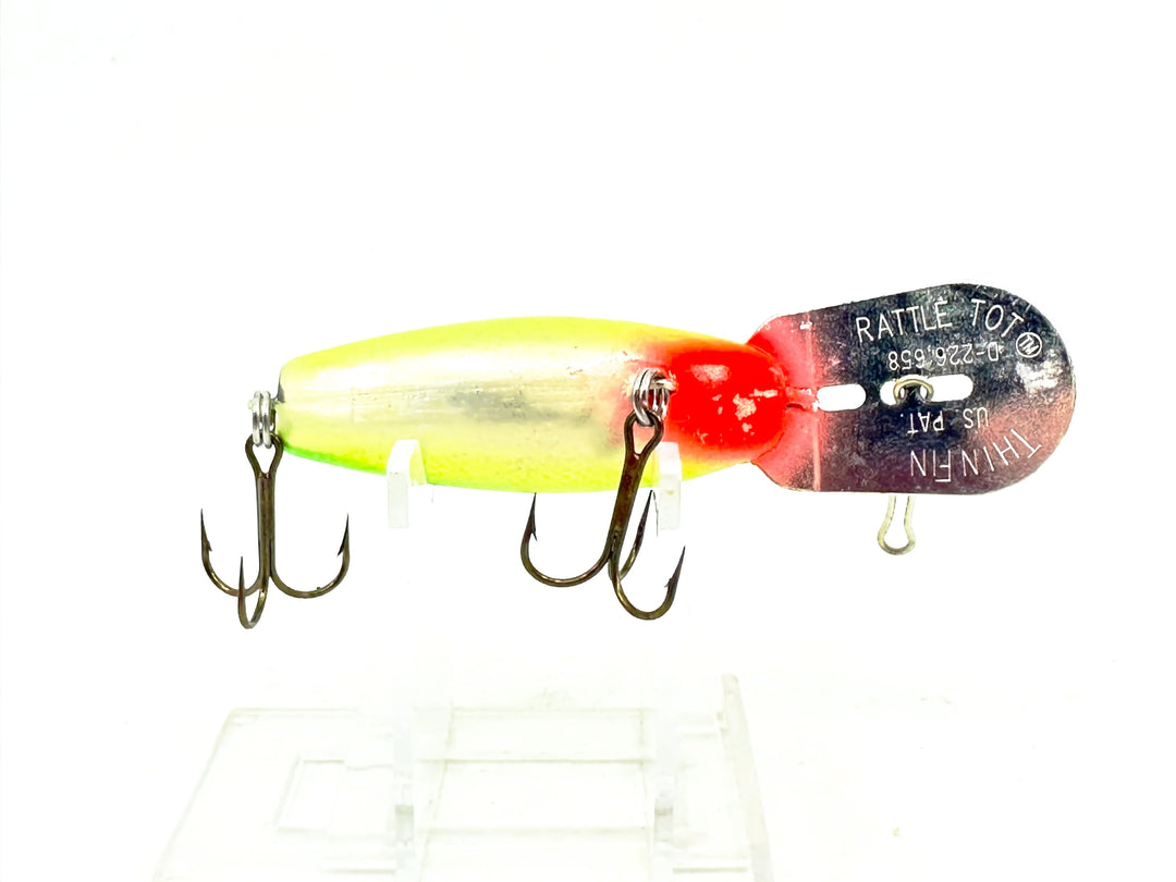 Storm Thin Fin Rattle Tot RH122, #122 Metallic Hot Green Specks Color