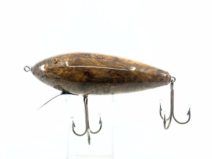 Musky Dan (XXX Lures) Musky Diver, Pollyanna Burl Color w/COA