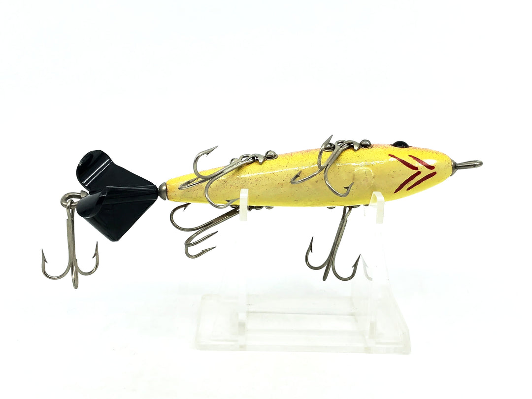 Contemporary Spinning Five Hook Minnow, Purple Crackleback/Yellow Belly Color