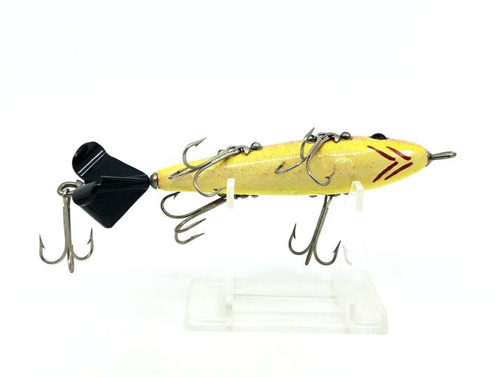 Contemporary Spinning Five Hook Minnow, Purple Crackleback/Yellow Belly Color