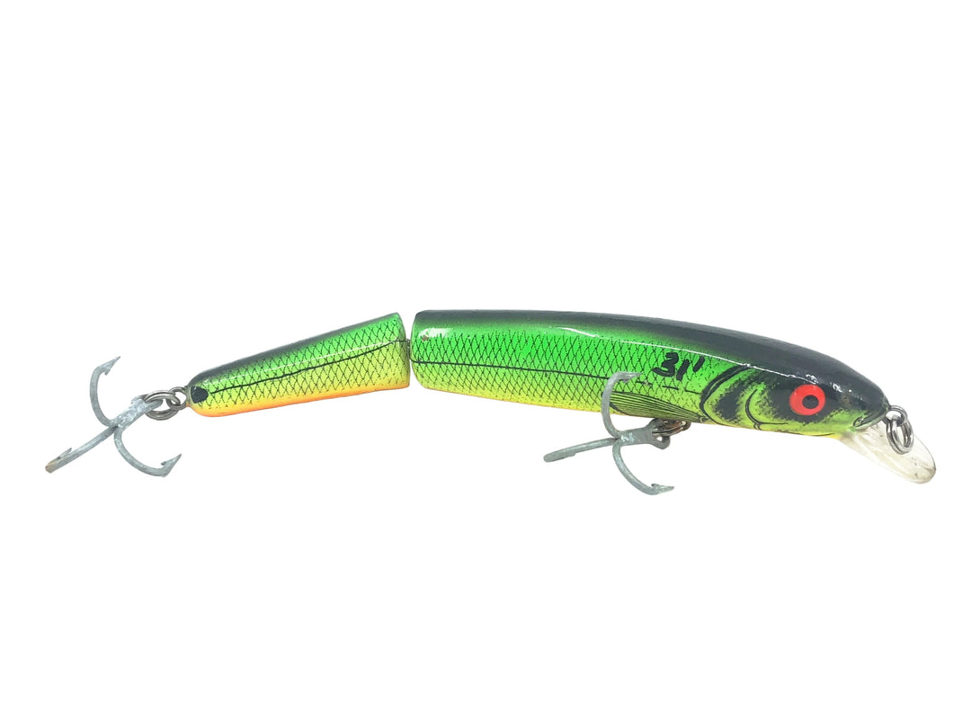 Bomber Heavy Duty Jointed Long A 16J XM7, Fire River Minnow/Orange Belly Color