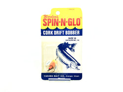Vintage Worden Spin-N-Glow (Rigged) Drift Bobber Size No.10, Pearl Color on Card