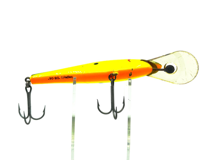 Bagley DB06, #09 Black on Chartreuse Color, Winter Haven Bait