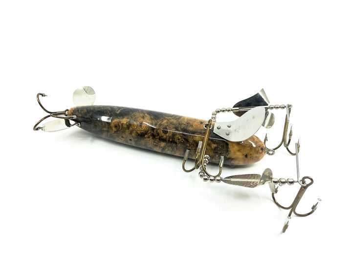 Musky Dan (XXX Lures) B-52 Bomber Lure, Made from Buckeye Burl w/COA