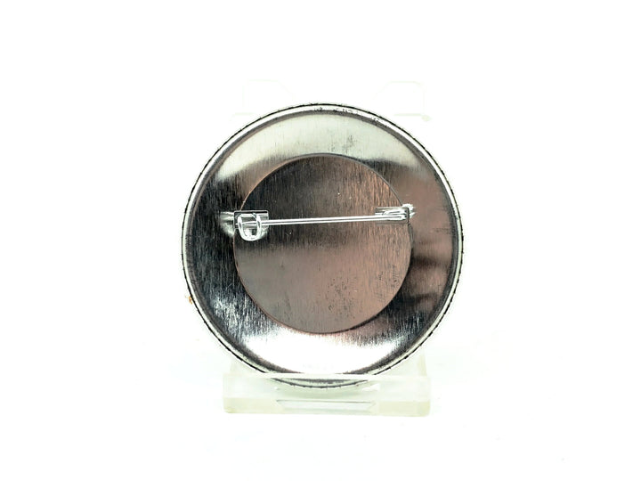 NFLCC Lure Collectors 1992 Club Logo Button / Pin, Bud Stewart Spearing Decoy