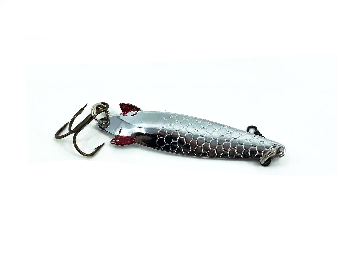 ABU Sweden Toby Spoon, Nickel/Red Fins Color