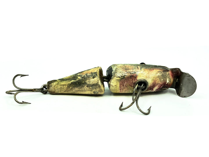 Creek Chub Wooden 2700 Baby Jointed Pikie Minnow, #01 Perch Color