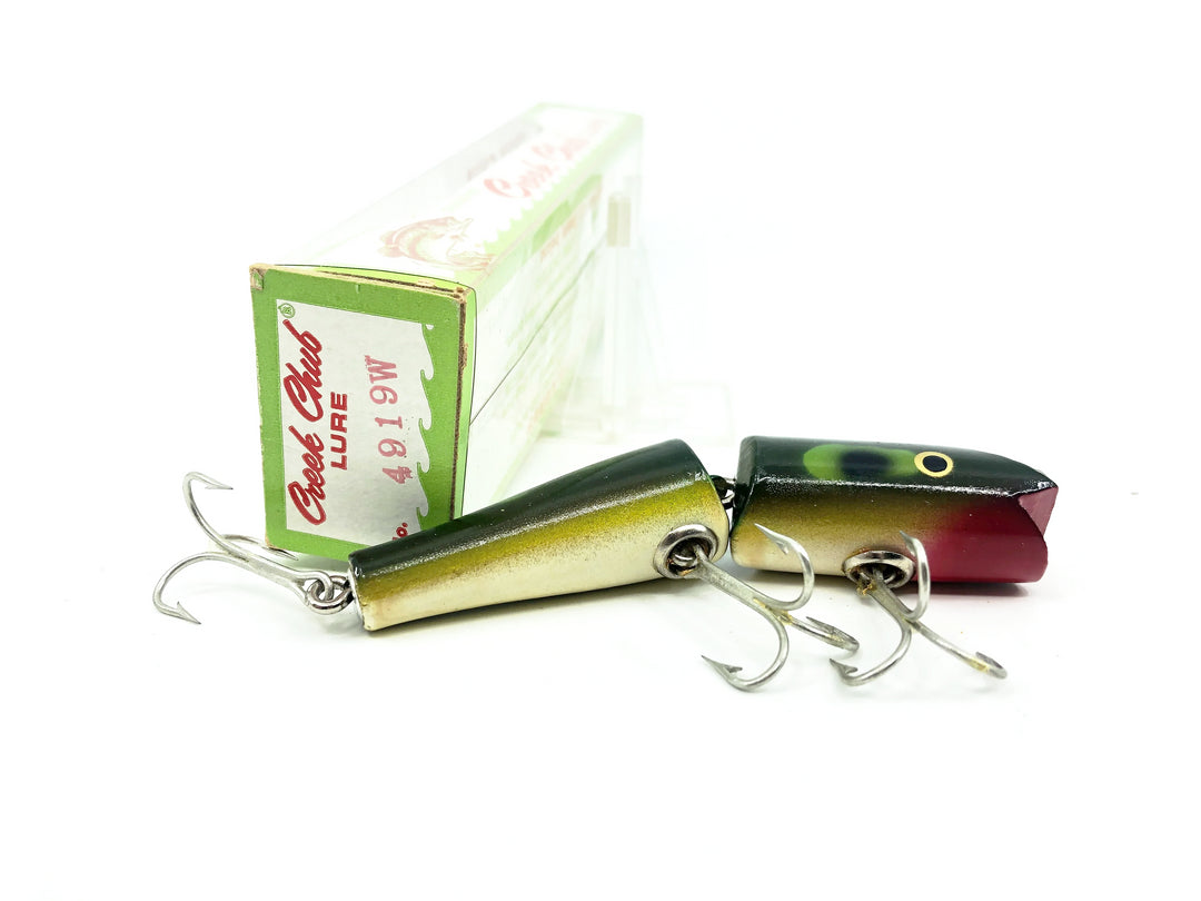 Creek Chub Jointed Darter 4900, Pikie Scale Color 4919W with Box