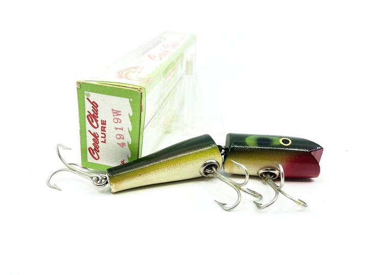 Creek Chub Jointed Darter 4900, Pikie Scale Color 4919W with Box