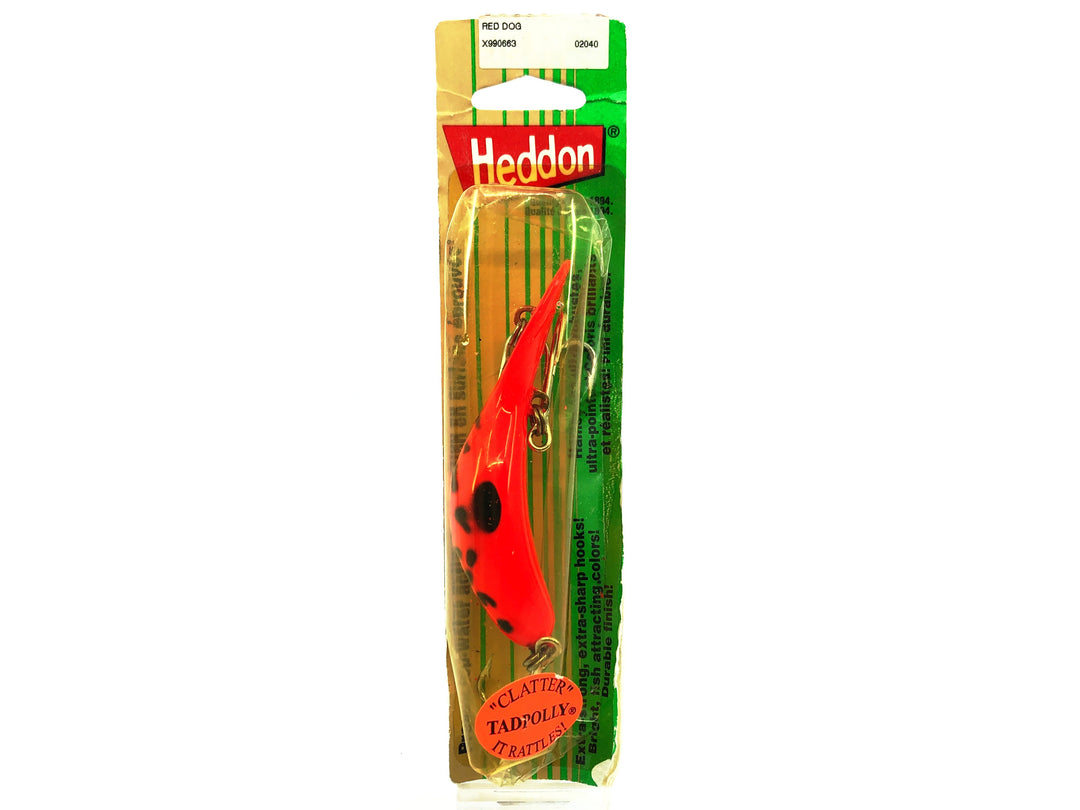Heddon Magnum Clattertad 9906, #63 Red Dog Color on Card
