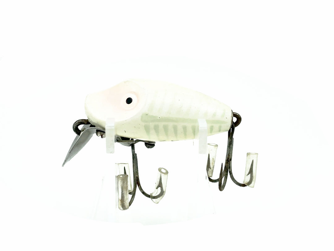 Heddon Midgit Digit River Runt Spook 9020, XRW White Shore Color