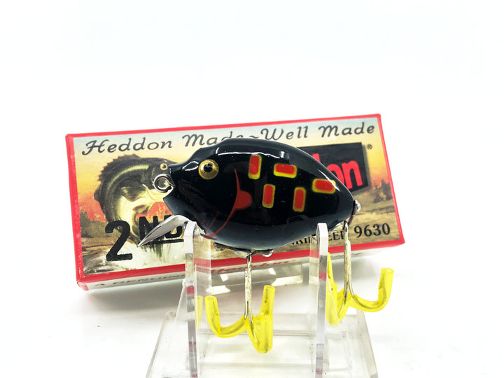 Heddon 9630 2nd Punkinseed X9630PM Black Glow Frog Color New in Box