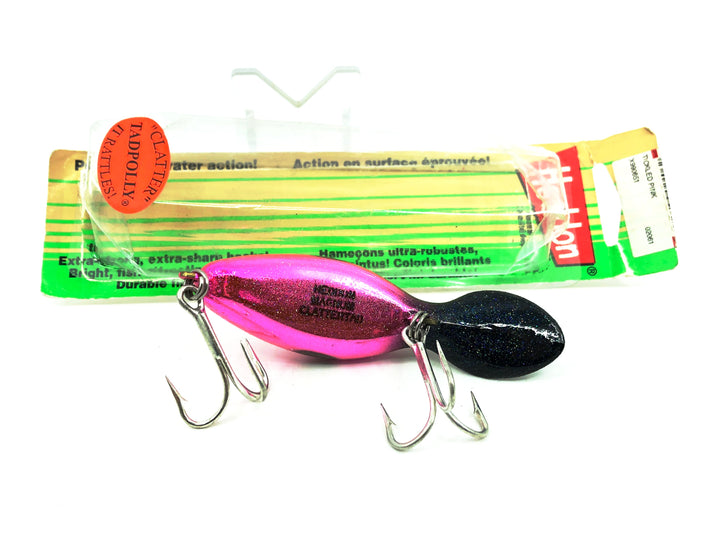 Heddon Magnum Clattertad 9906, #51 Tickled Pink Color on Card