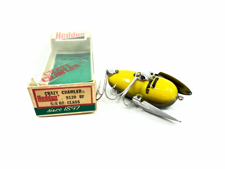 Heddon Crazy Crawler 9120, BF Bullfrog Color in Box