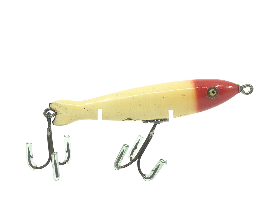 Heddon #800 Saltwater Special (Big Mary), RH Red Head/White Color -Toilet Seat Hardware