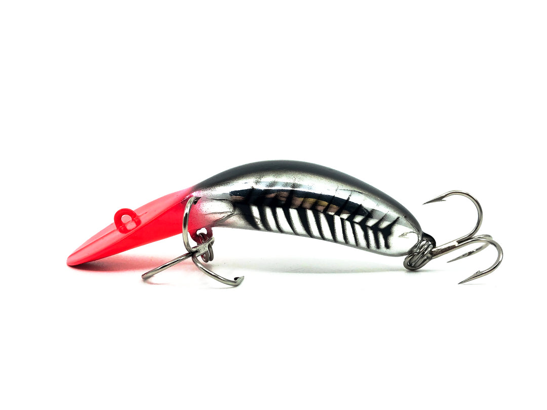 Heddon Clatter Tad, NRHB Nickle/Red Head/Black Shore Color