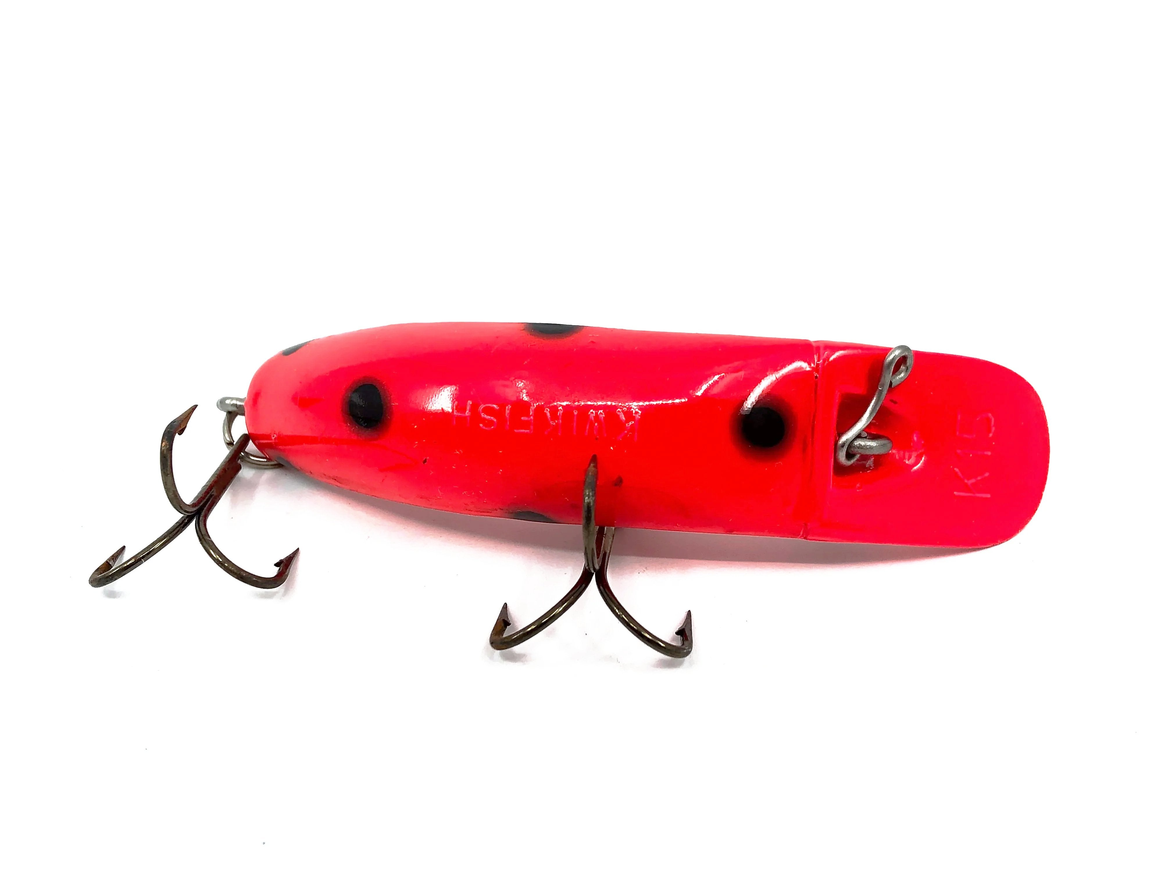 Kwikfish K15 RFB Red Fluorescent/Black Spots Color – My Bait Shop, LLC