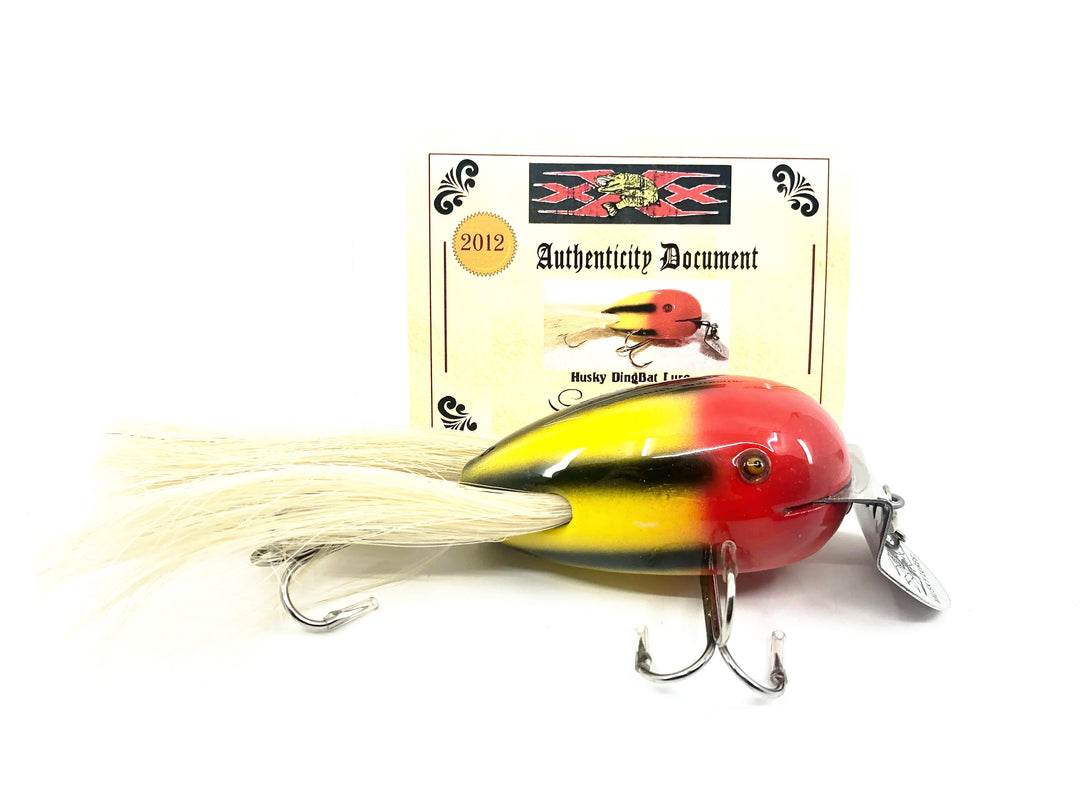 Musky Dan (XXX Lures) Husky Dingbat, Western Auto Yellow Skunk w/COA