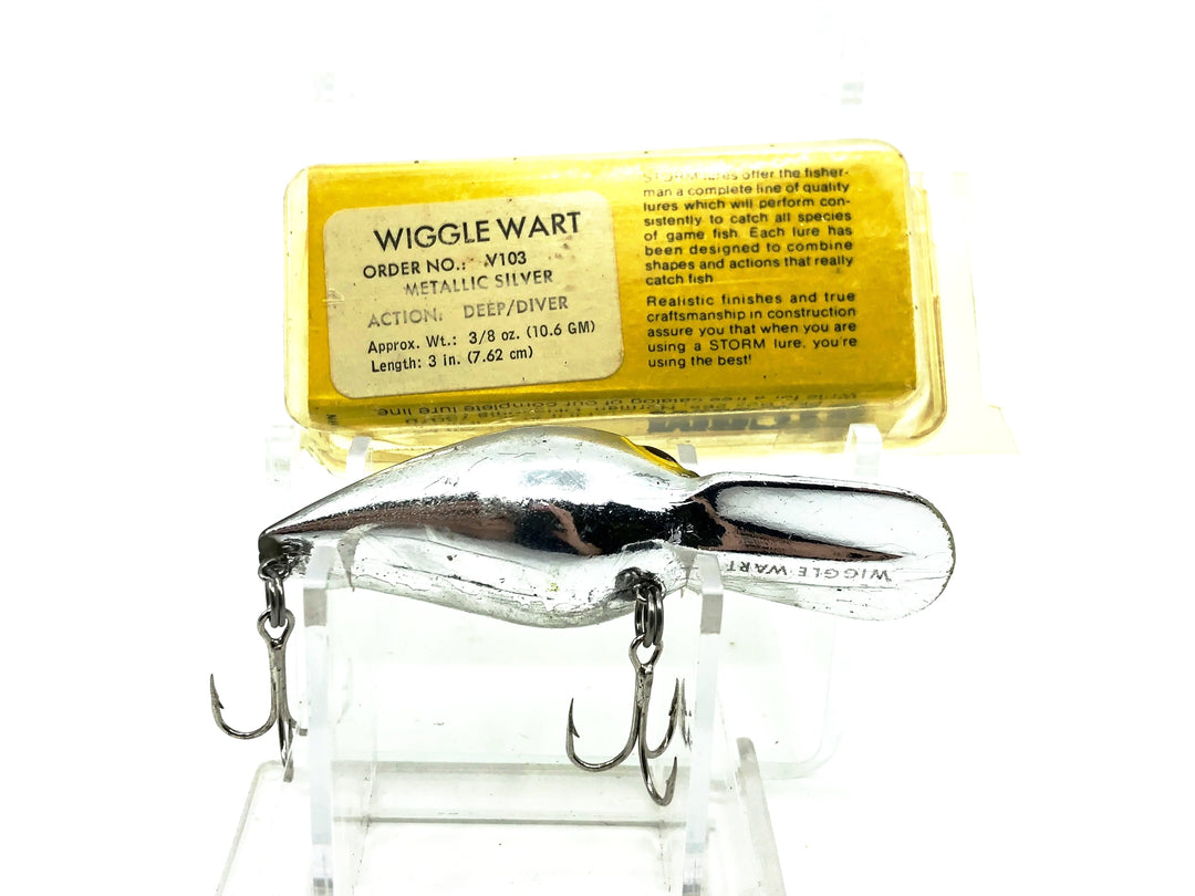 Storm Wiggle Wart V103 Metallic Silver Color New in Box