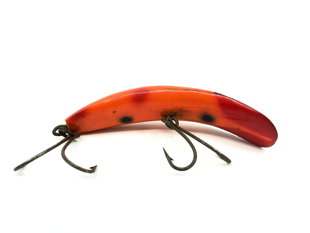 Helin Vintage Flatfish T50, OB Orange/Red Tip/Black Stripe Color