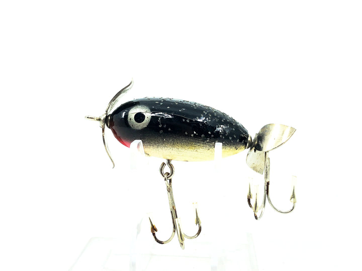 Paw Paw Midget Spinner, Black/Silver Flitter Color