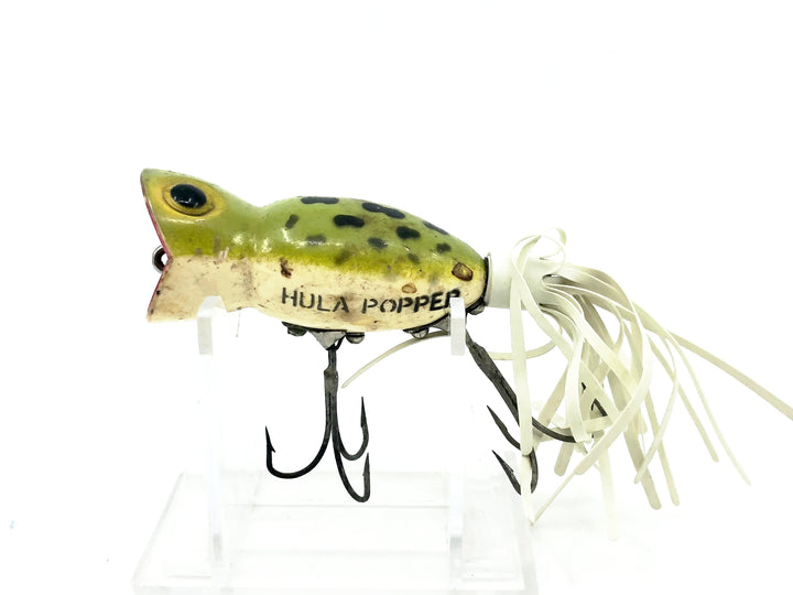 Arbogast Hula Popper 5/8oz, Frog/White Belly Color