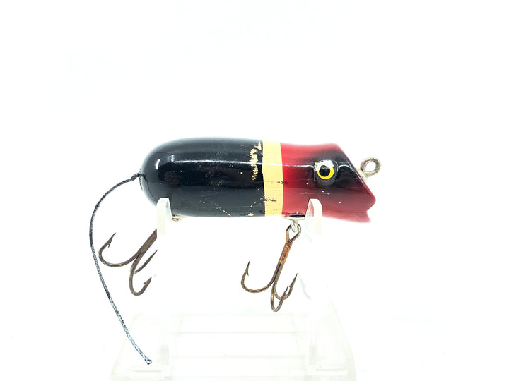 Shakespeare Swimming Mouse #6578, White/Red Head/Repainted Black Color