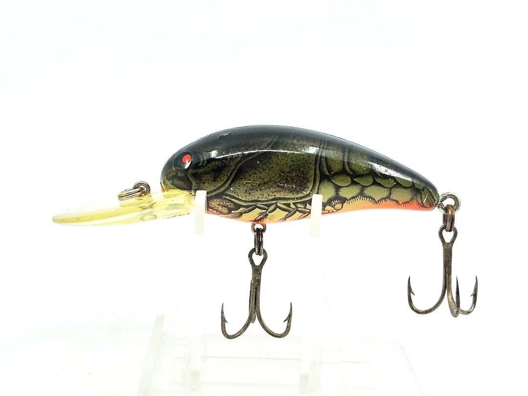 Bomber Model A 7A, XC2 Dark Green Craw/Orange Belly Color, Screwtail Model