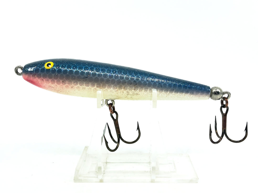 Bomber Wooden Cigar, Blue Flitter/White Color