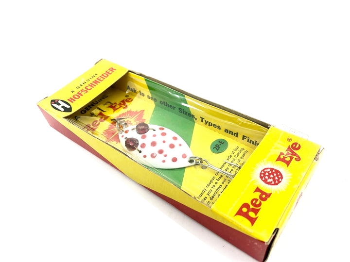 Hofschneider Red Eye Wiggler 2p-E, White/Red Spots Color