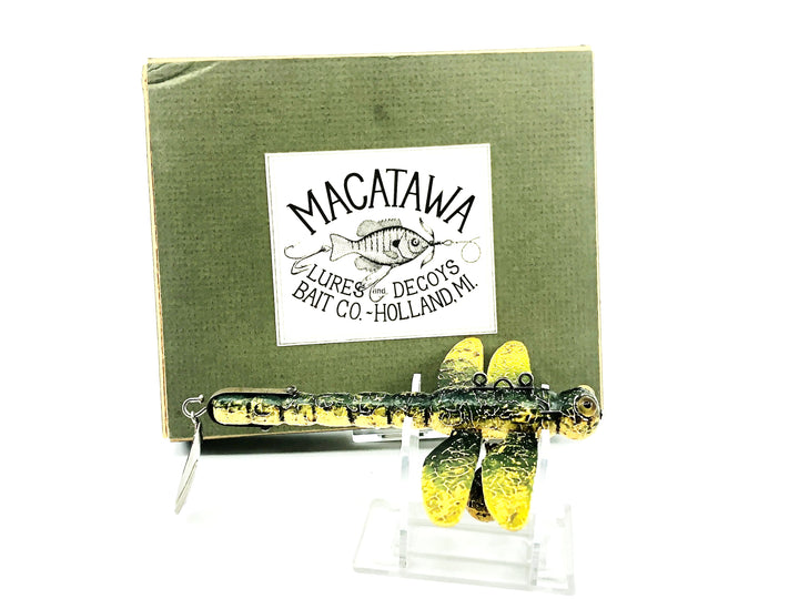 Macatawa Bait Co. Dragonfly, Green/Yellow w/Box
