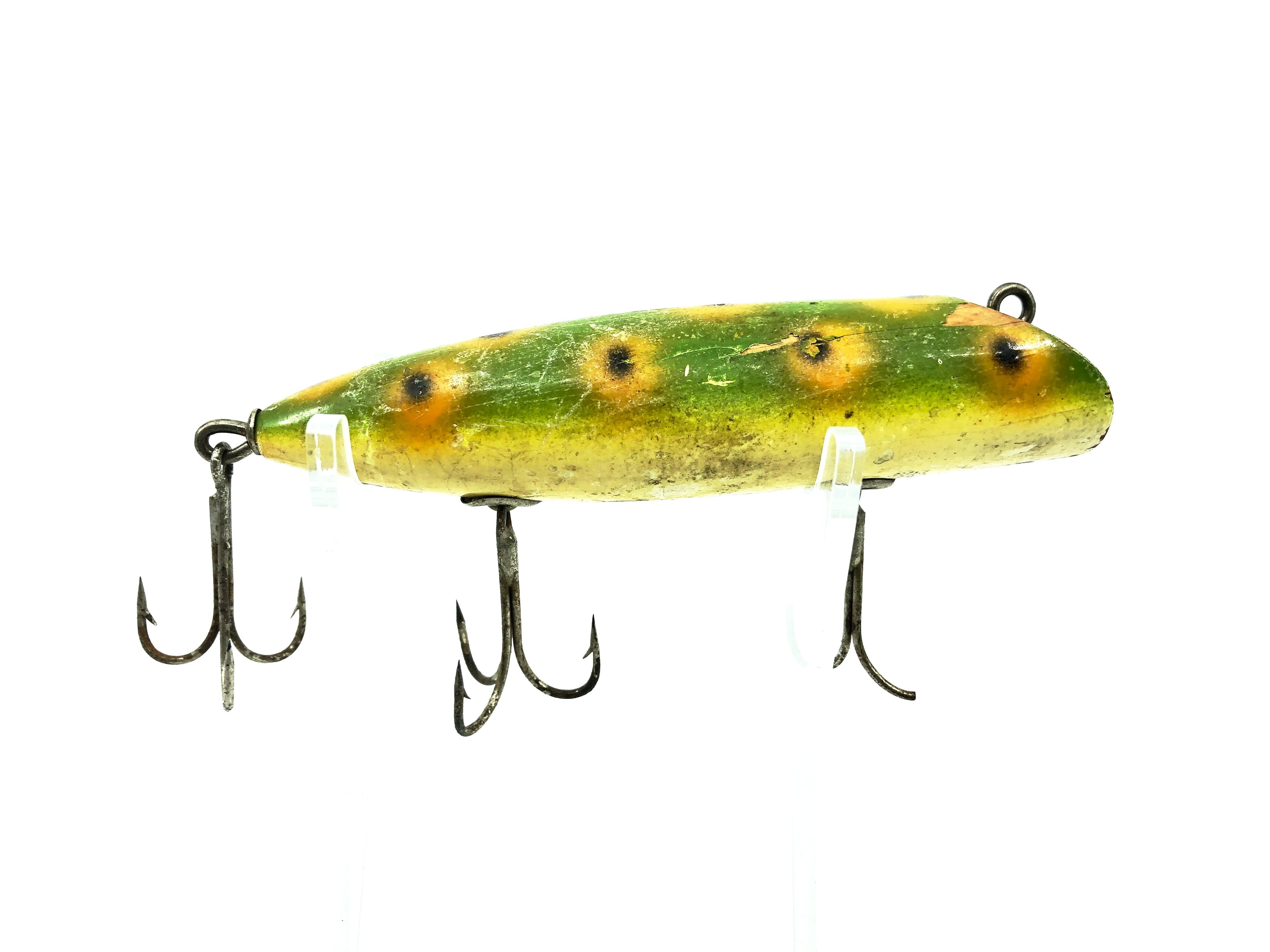Leurre South Bend Best-O-Luck - Brochet, Perche - Vert, Jaune, écaille - Yeux D'attache