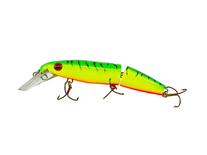 Joe Bucher Tackle Co. Buchertail Jointed Depth Raider 8", Fire Tiger Color