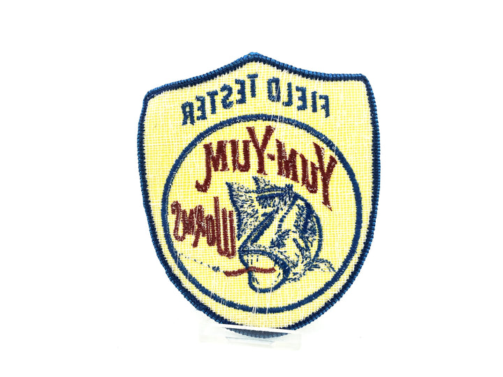 Yum-Yum Worms Vintage Field Tester Fishing Patch
