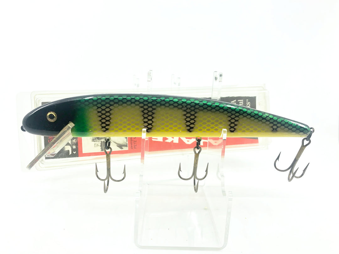 Jake 10" Musky Bait, Perch Color New on Card