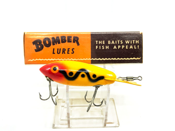 Bomber Wooden 500 Series, #57 Yellow Black Shadow Stripe Color with Box