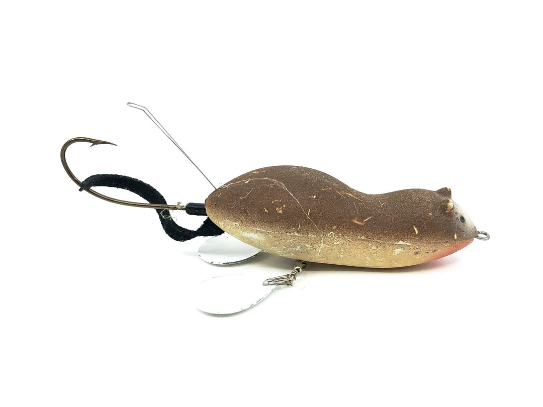 Heddon Zara Mouse in Brown Mouse Color with Blades on Belly