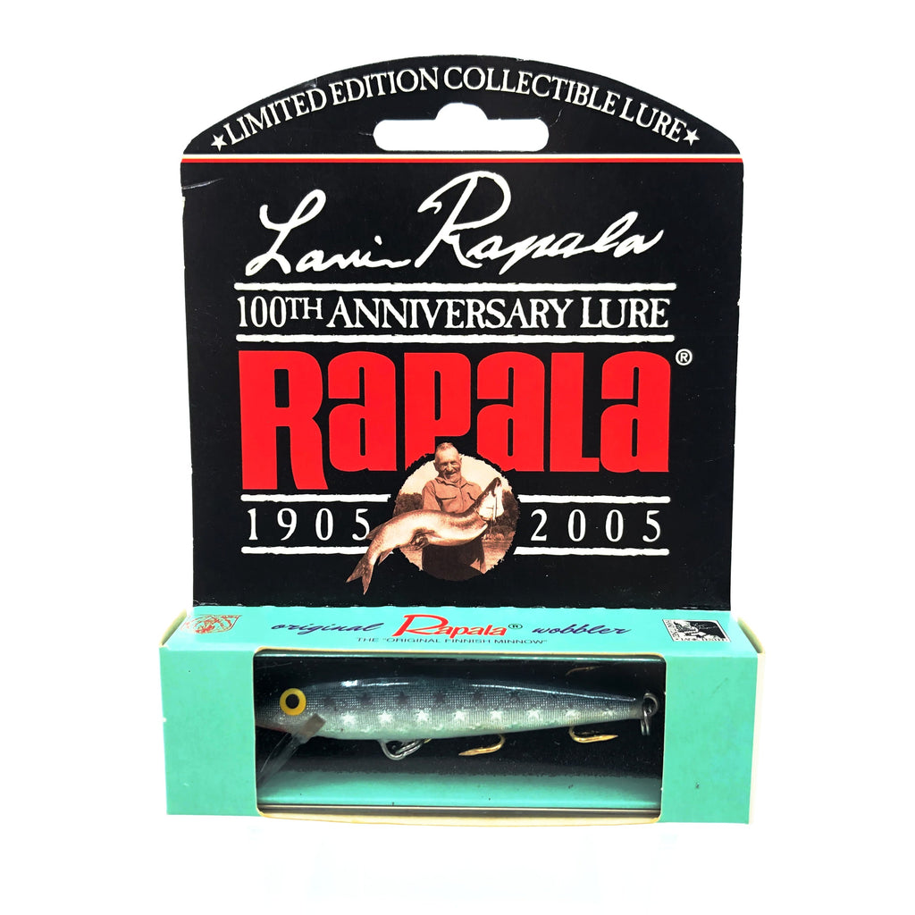 Rapala 100th Anniversary Model LR-100, ARR Silver Grey Color with Box – My  Bait Shop, LLC