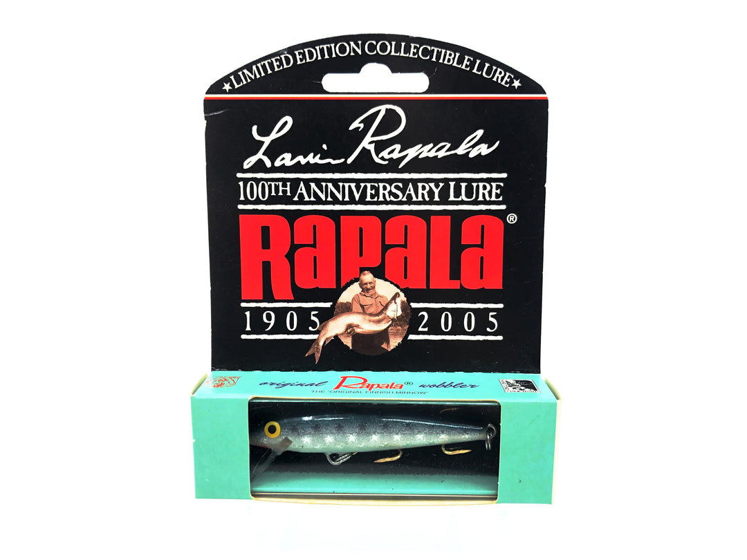 Rapala 100th Anniversary Model LR-100, ARR Silver Grey Color with Box