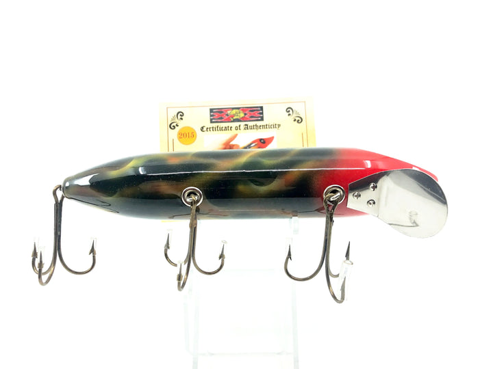 Musky Dan (XXX Lures) Musky Vamp, Vamp on Fire Color w/COA