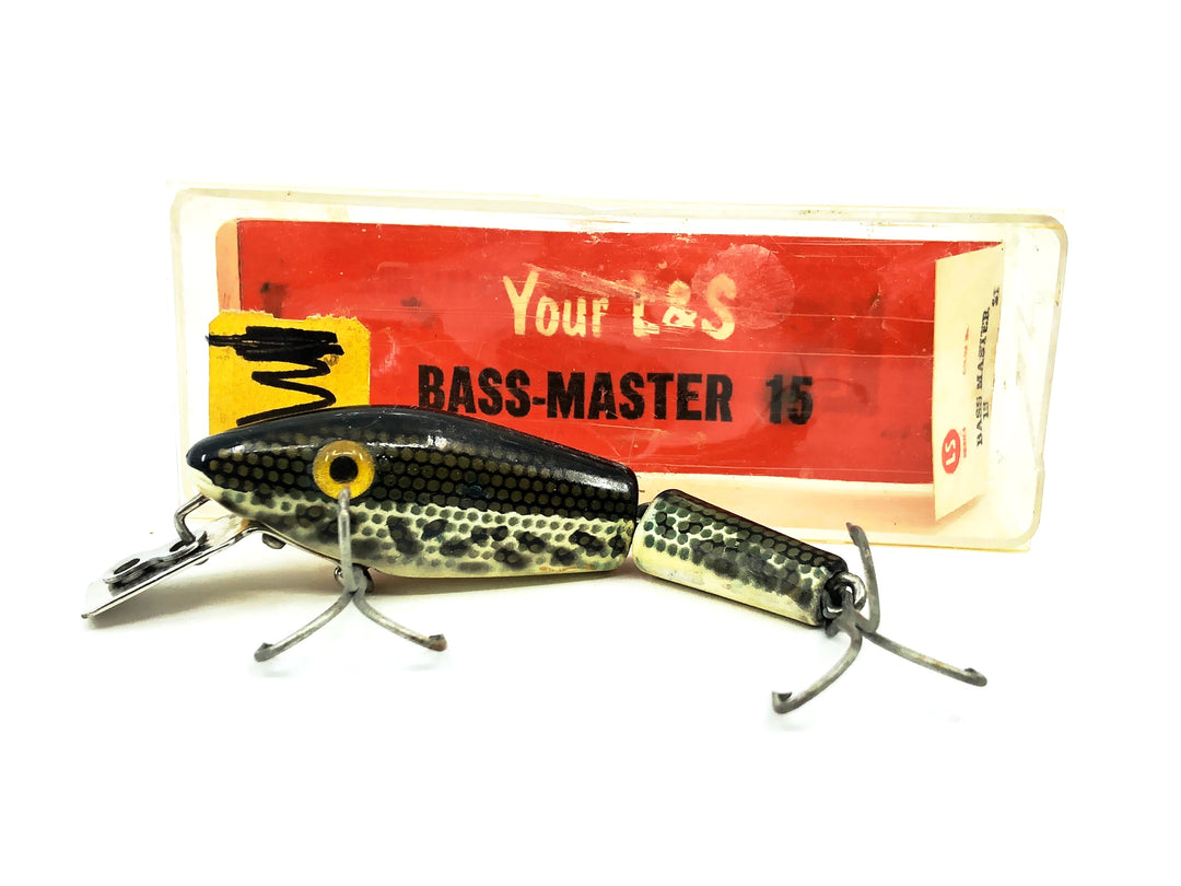 L & S Bass-Master Model 15, #21 White Belly-Black Back/Speckles Color with Box